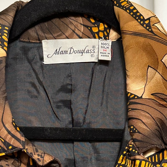 Beautiful Fall Silk “ Adam Douglas “ Button Jacket - Picture 4 of 4